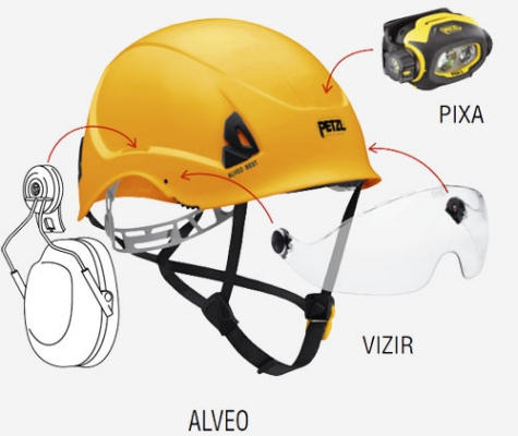 ALVEO BEST Ventilated Safety Helmet for Work at Height and Rescue A20V