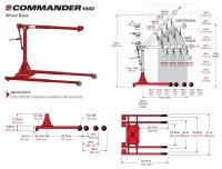 COMMANDER 1000 5PT10 Portable Davit Crane