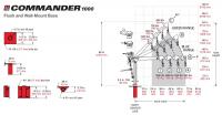 COMMANDER 1000 5PT10G Portable Galvanised Davit Crane